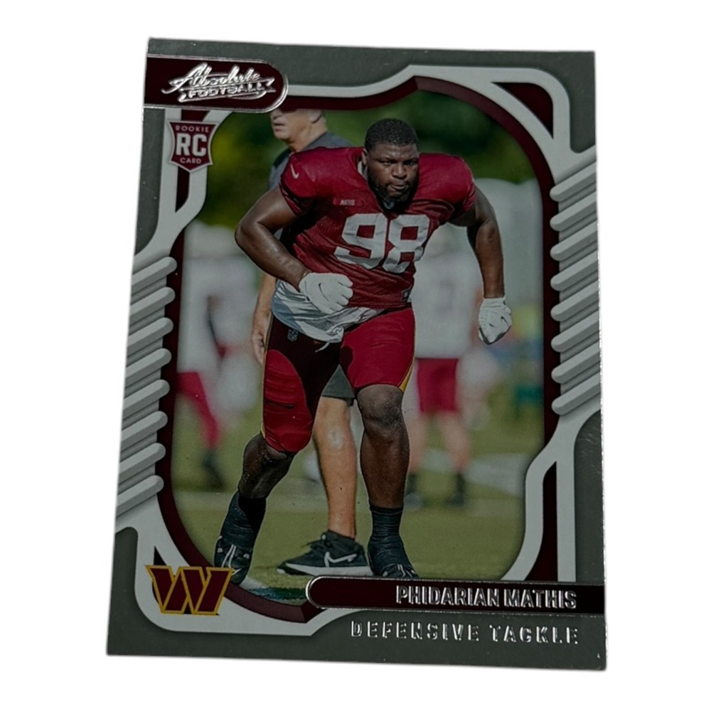 2022 Panini Absolute Football Phidarian Mathis Rookie Card #189 Commanders‎ RC